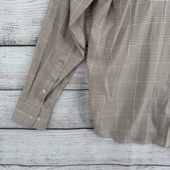 Lauren Ralph Lauren Black Label Slim Fit Performance Stretch Shirt Men's L Beige - Picture 9 of 13